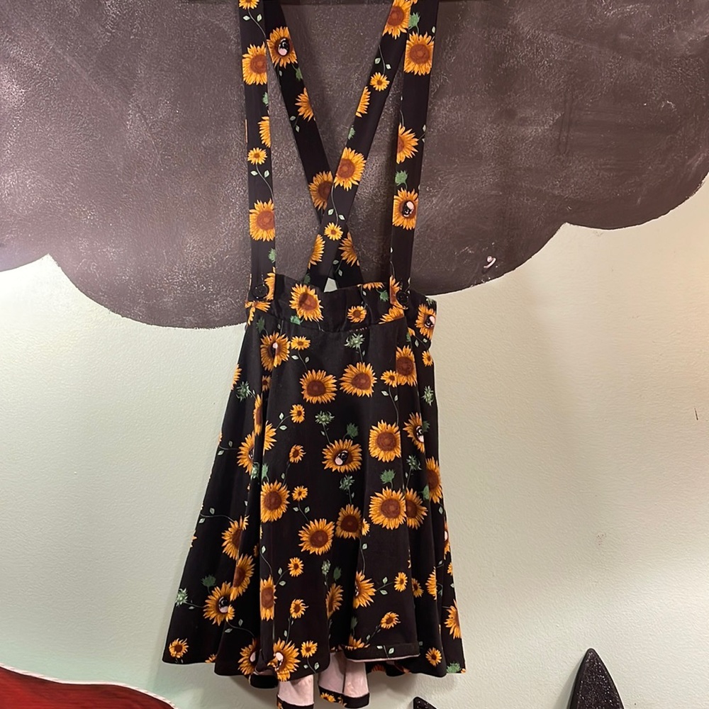 Skull/Sunflower Skater Skirt